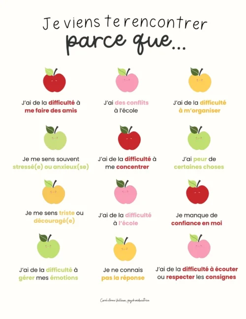 Je viens te rencontrer... parce que (pomme)
