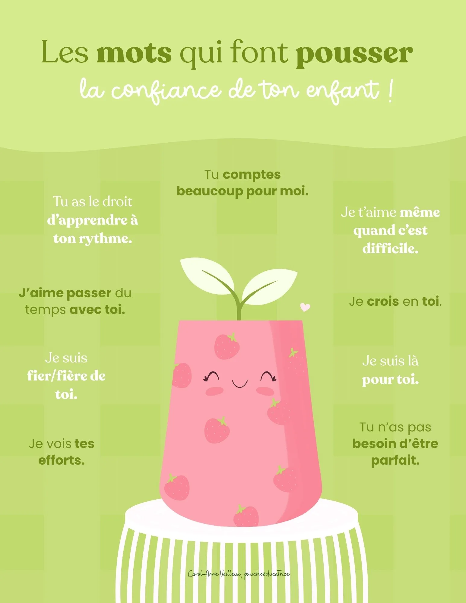 Les mots qui font pousser la confiance de ton enfant (vert)