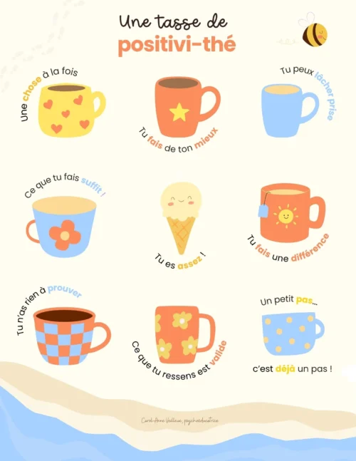 Une tasse de positivi-thé août