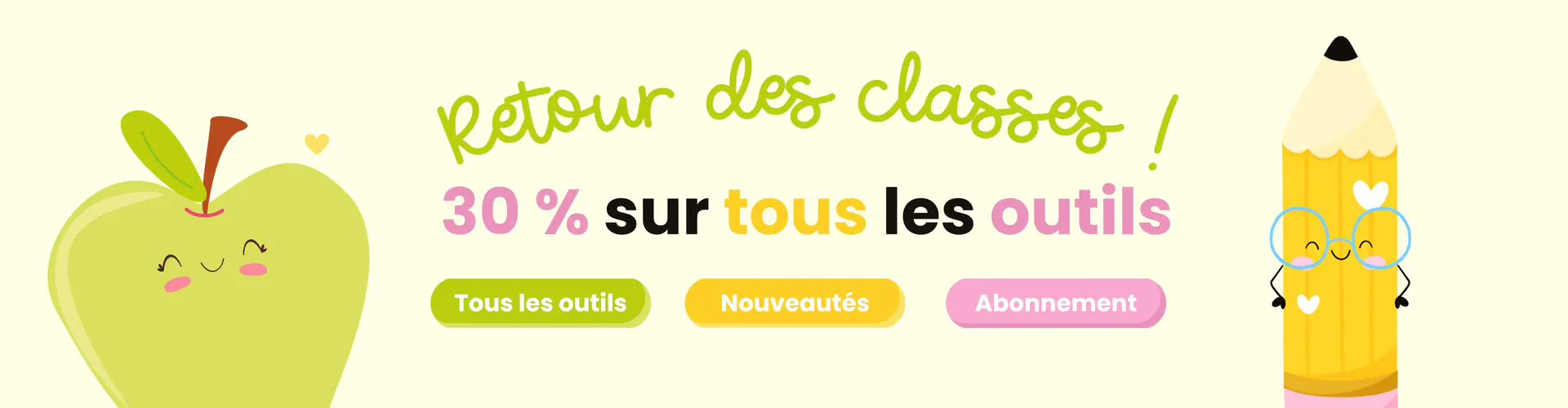 Retour des classes : 30 % sur tous les outils