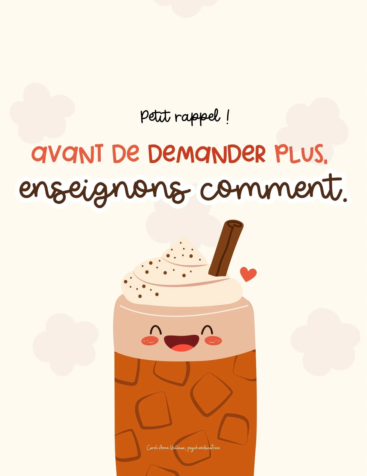 Avant de demander plus, enseignons comment