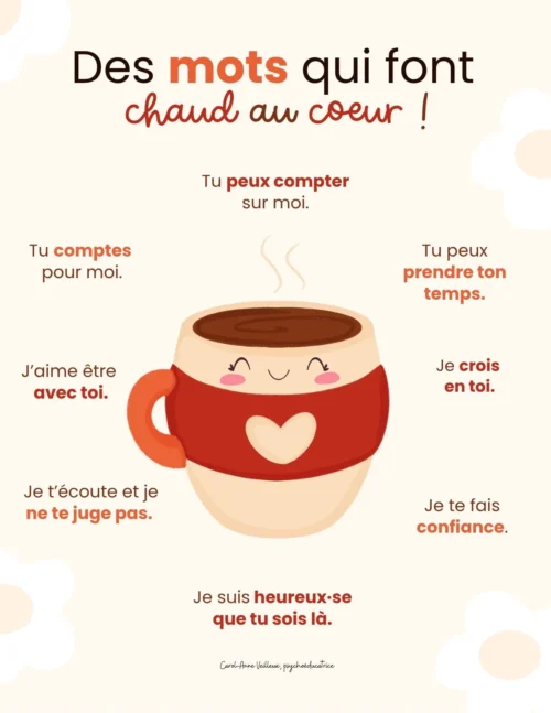 Des mots qui font chaud au coeur