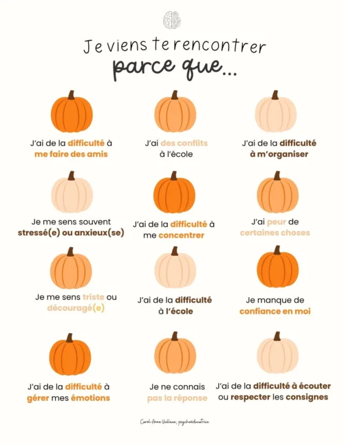 Je viens te rencontrer… parce que (citrouille)