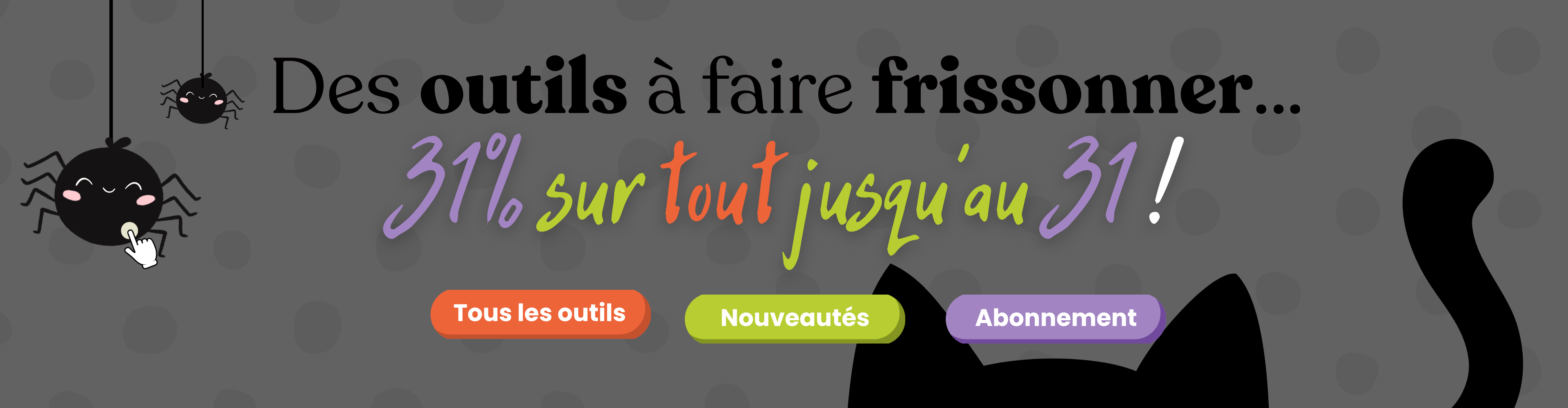 Des outils à faire frissonner… 31 % sur tout jusqu’au 31 !